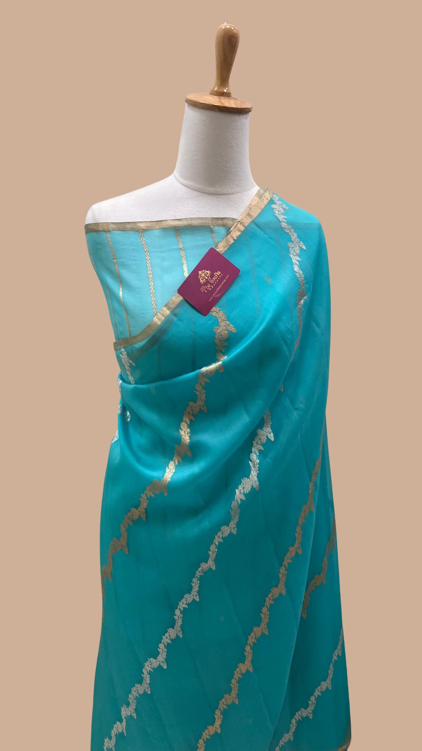 Pure Kora Silk Handloom Banarasi Saree