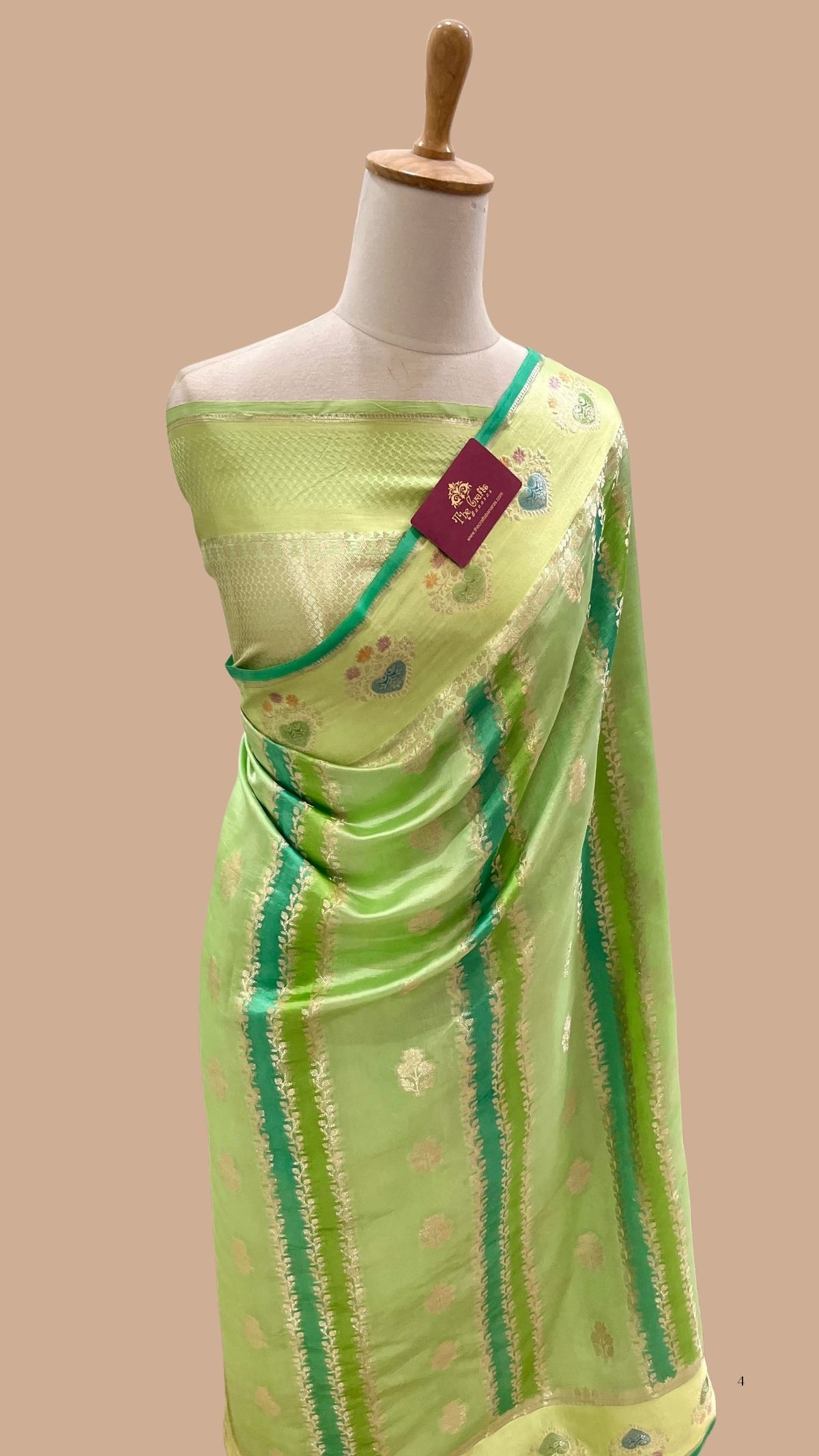 Pure Mango Silk Banarasi Saree
