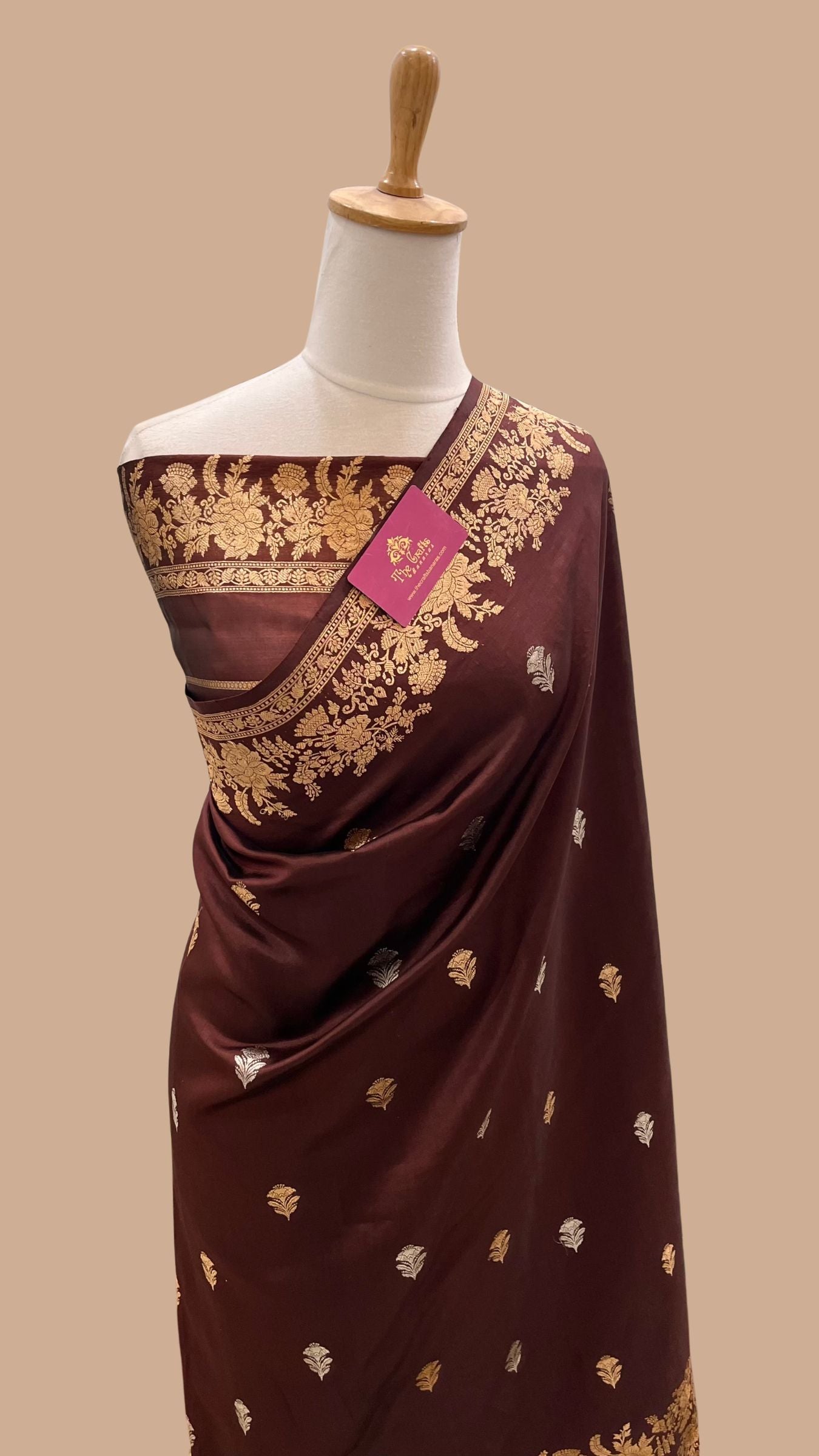 Pure Mango Silk Handloom Banarasi Saree