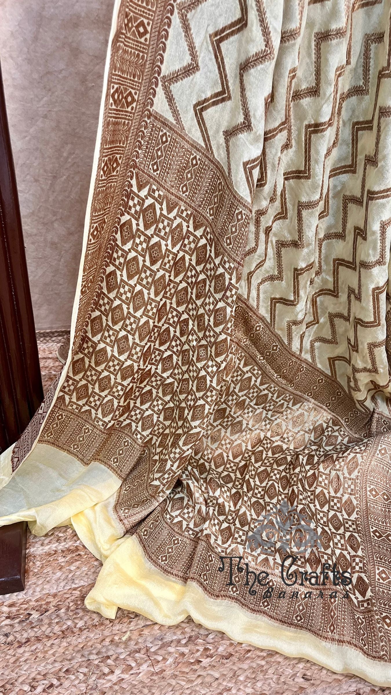 Pure Khaddi Chiffon Banarasi Saree