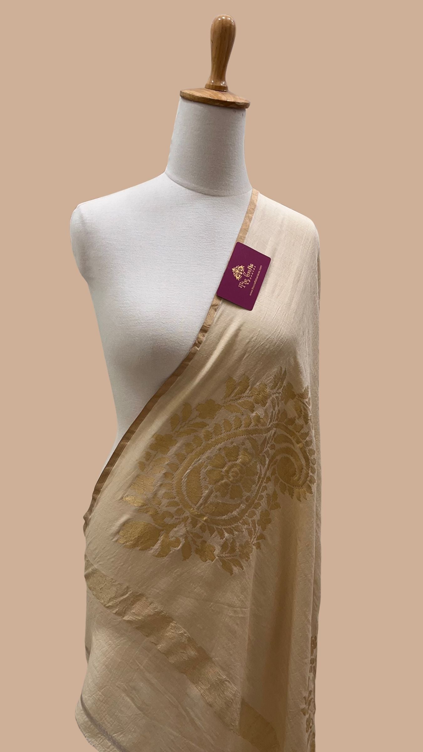 Pure Moonga Silk Banarasi Handloom Dupatta