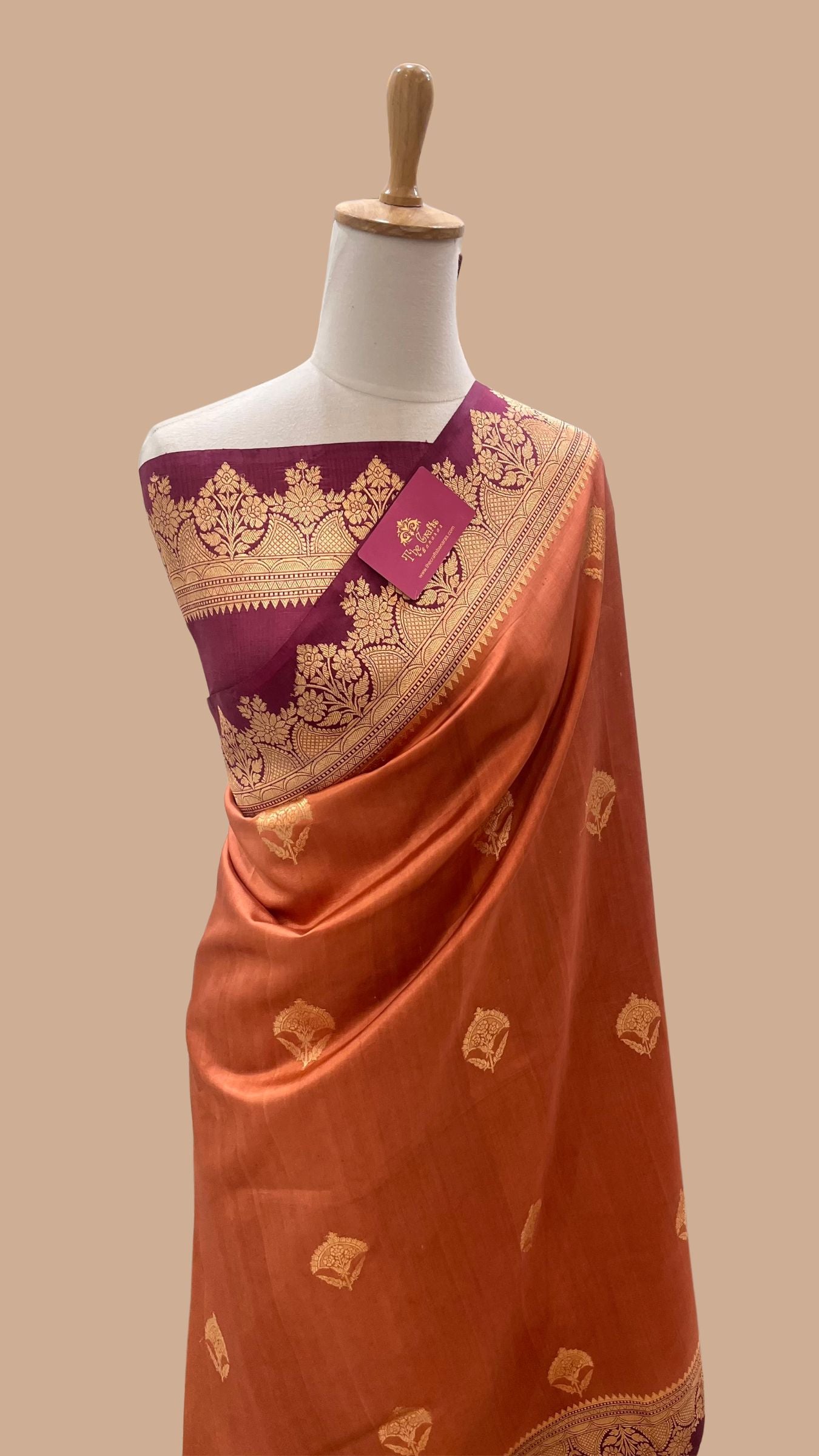 Pure Mango Silk Handloom Banarasi Saree