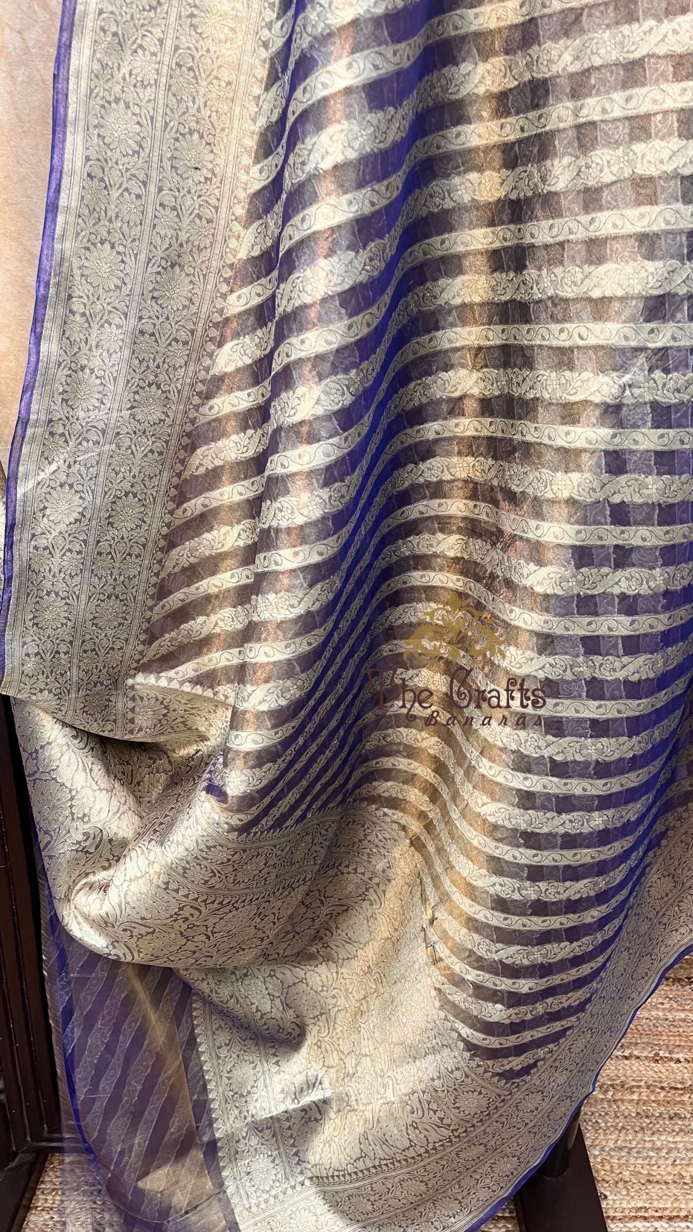 Pure Kora Tissue Silk Handloom Banarasi Saree