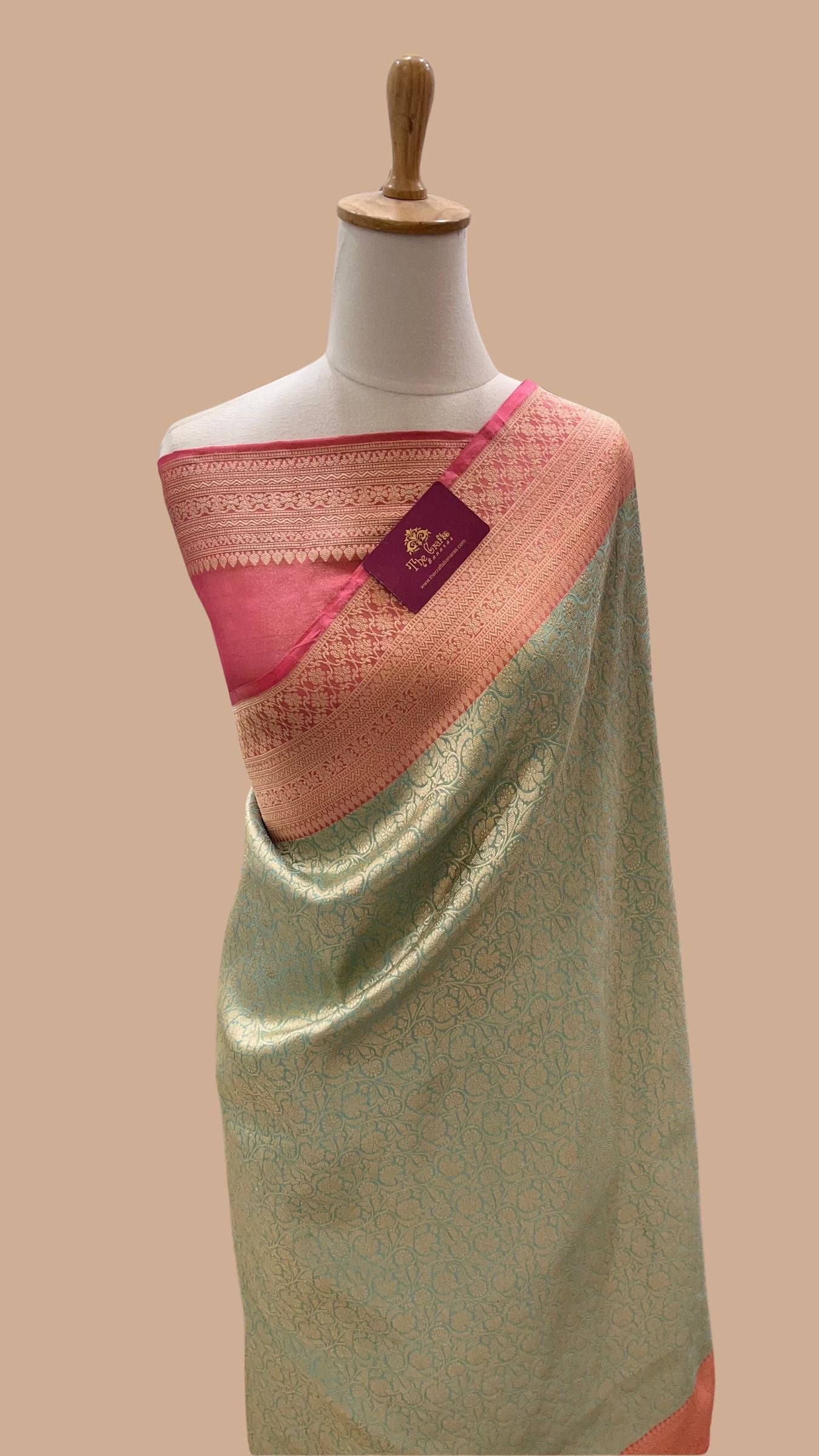 Pure Katan Silk Handloom Banarasi Saree - Tanchui Brocade