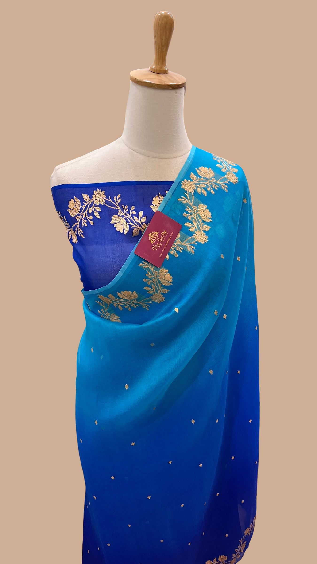Pure Kora Silk Handloom Banarasi Saree