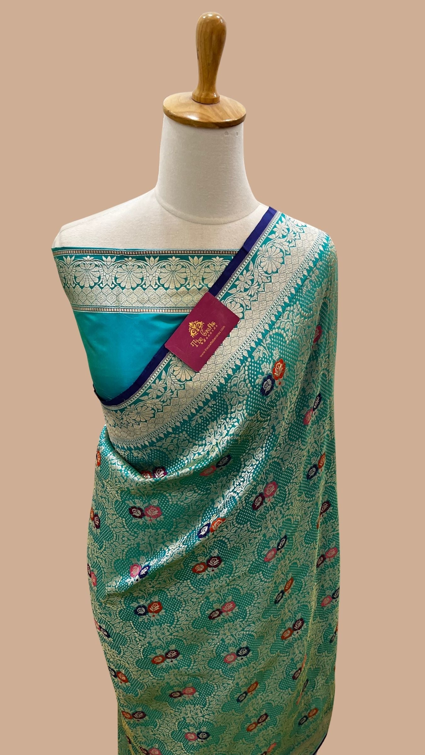 Pure Katan Silk Handloom Banarasi Saree - Kadhua Brocade Tilfi Meena