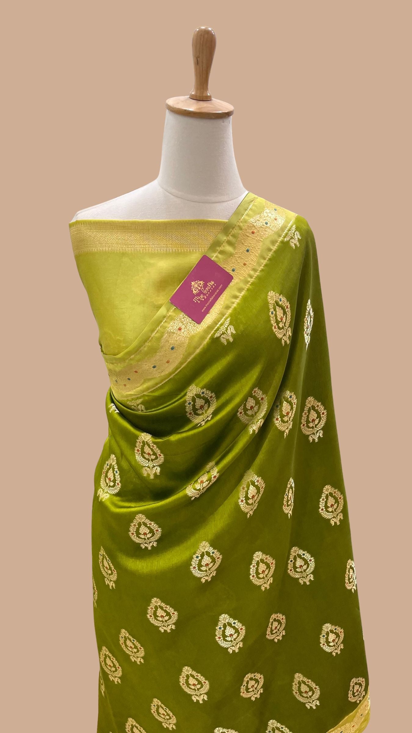 Pure Mango Silk Banarasi Saree