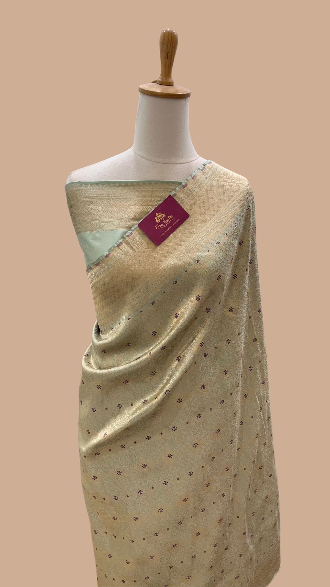 Pure Katan Silk Handloom Banarasi Saree - Tanchui Brocade Meena