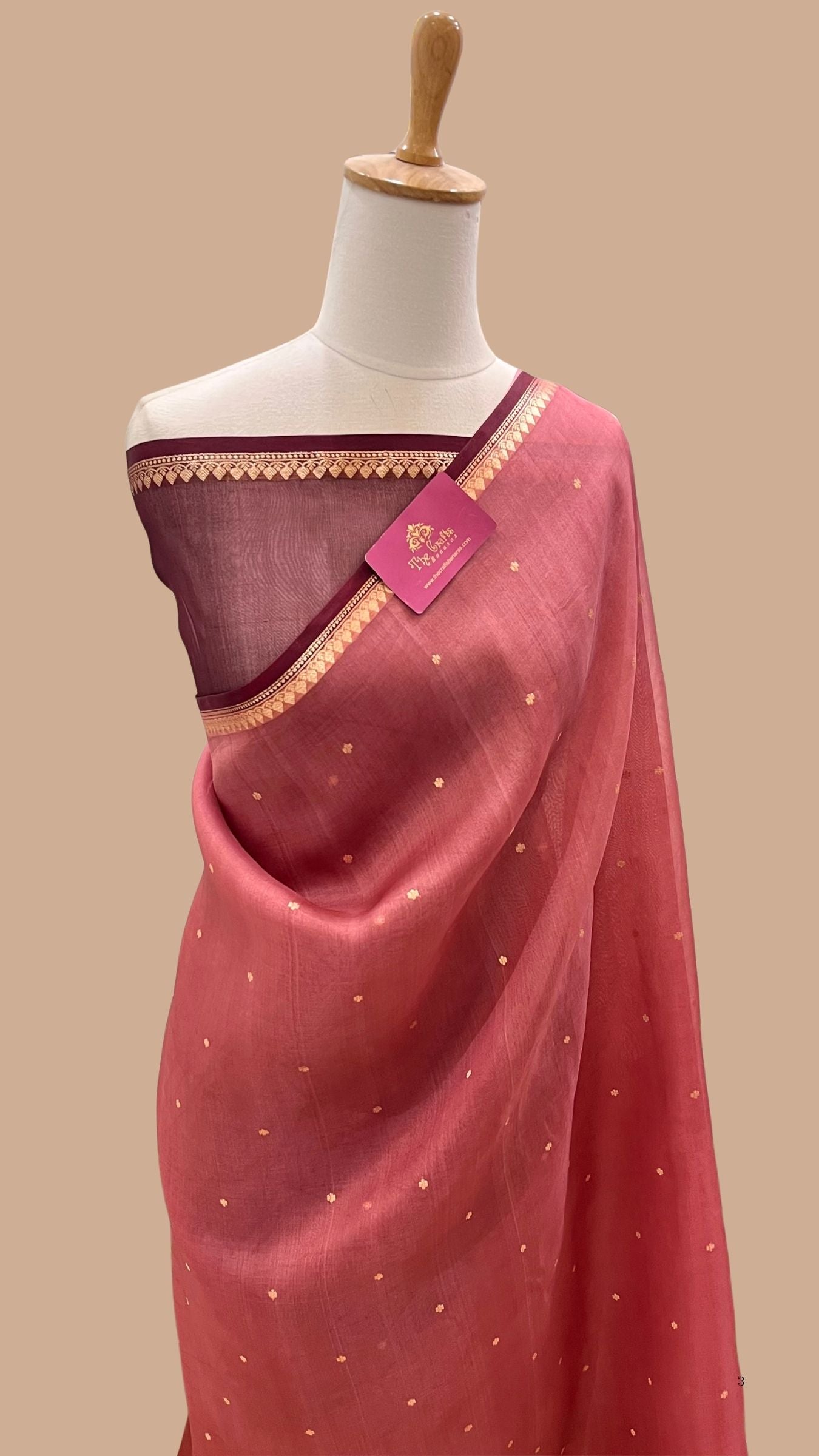 Pure Kora Silk Handloom Banarasi Saree