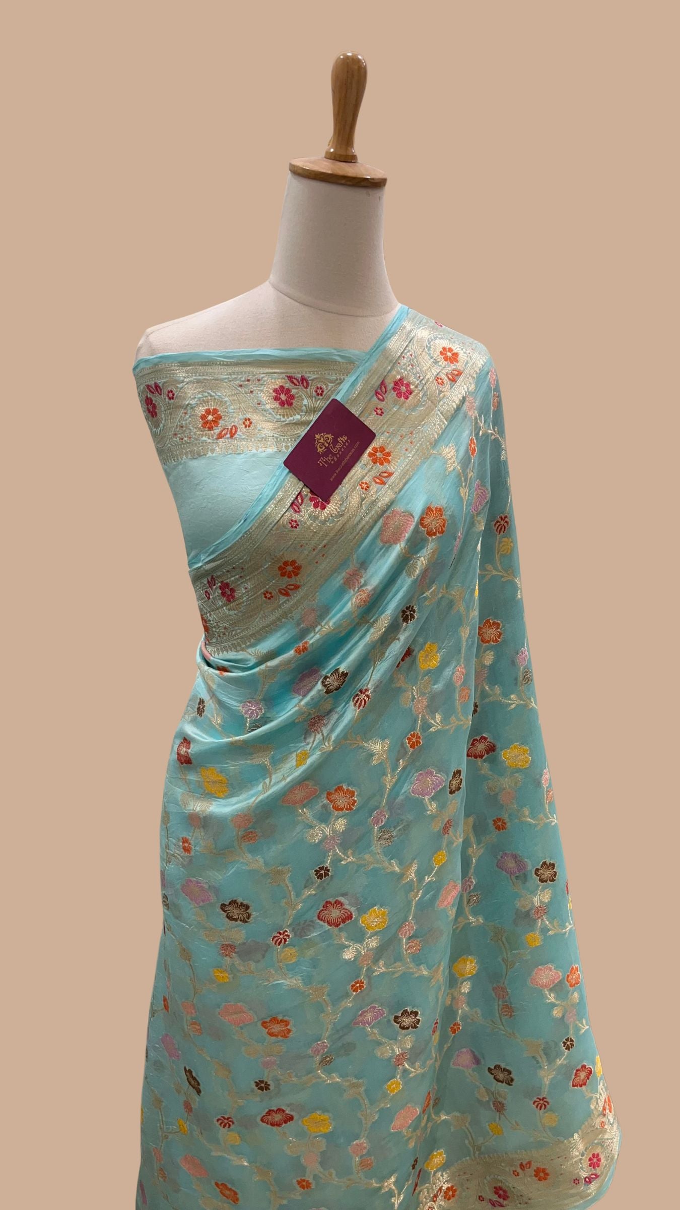 Pure Mango Silk Banarasi Saree