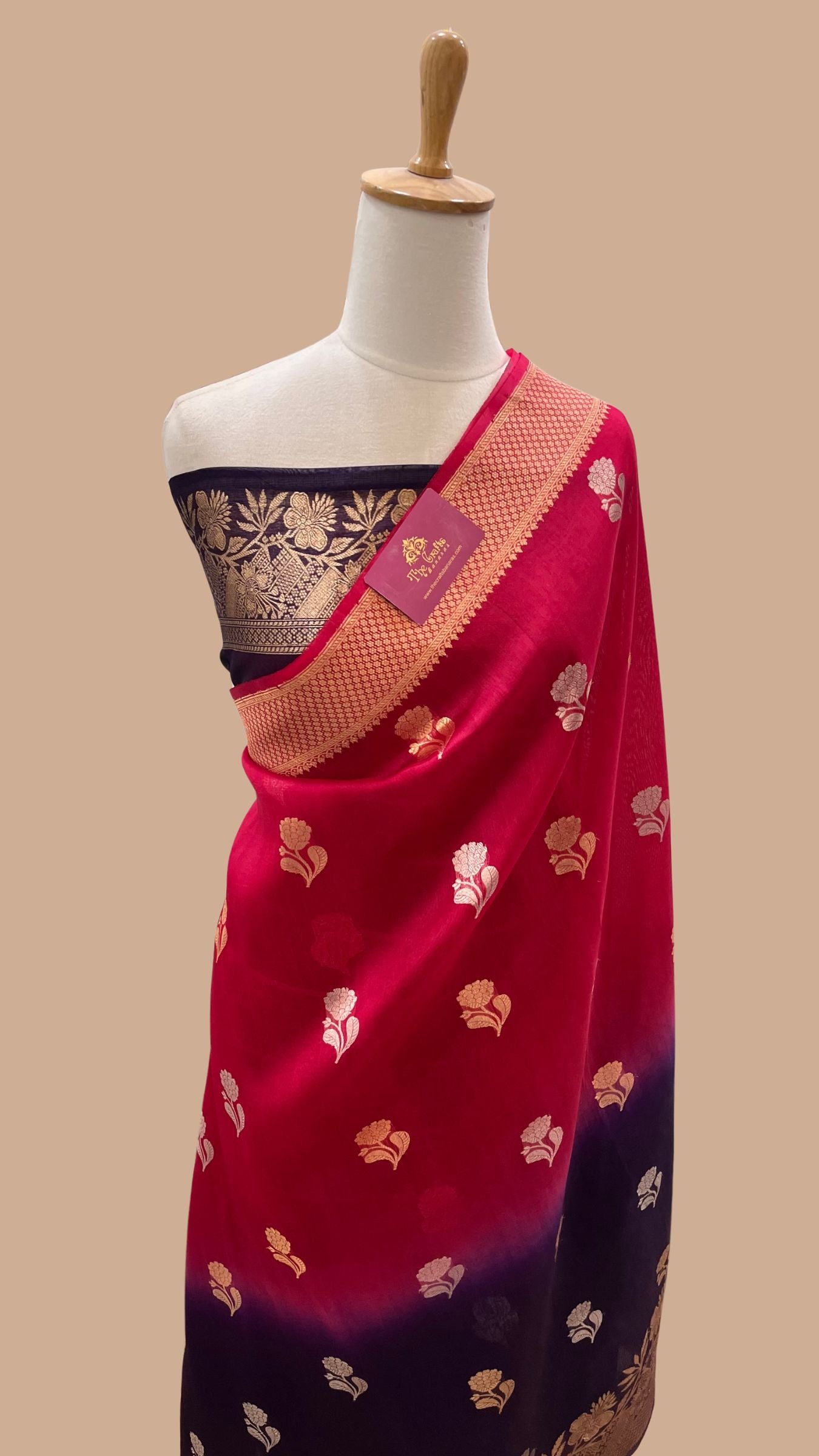 Pure Kora Silk Handloom Banarasi Saree