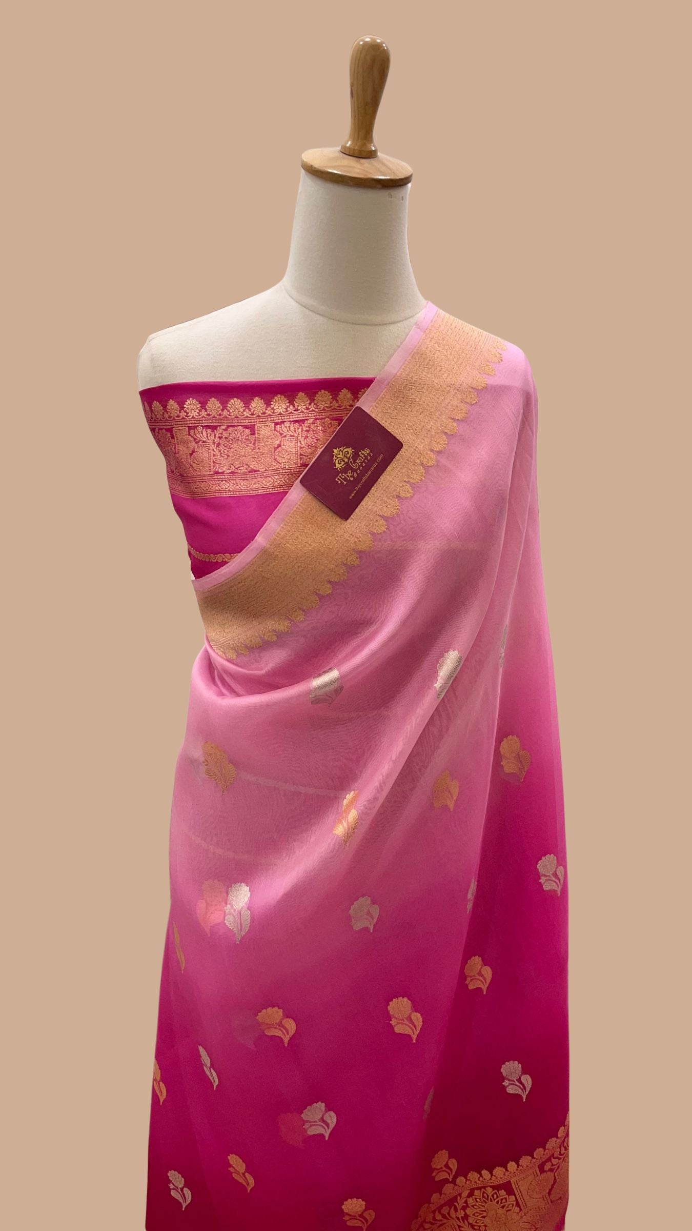 Pure Kora Silk Handloom Banarasi Saree