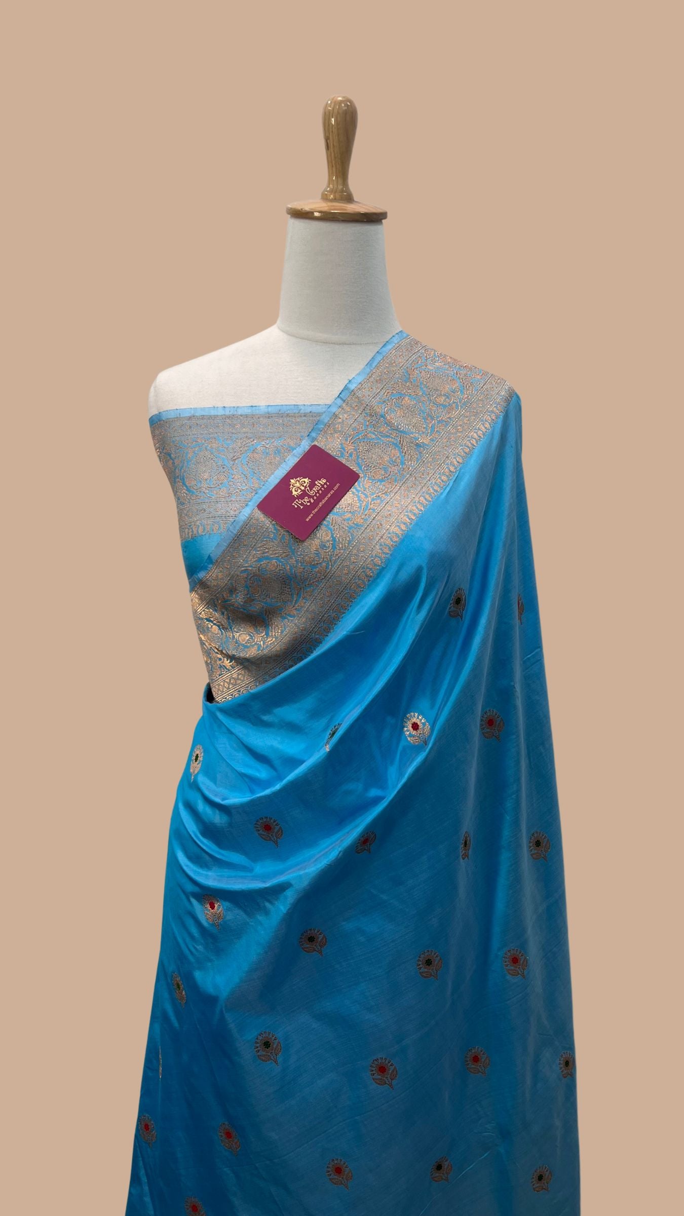 Pure Katan Silk Handloom Banarasi Saree - Kadhua Buti