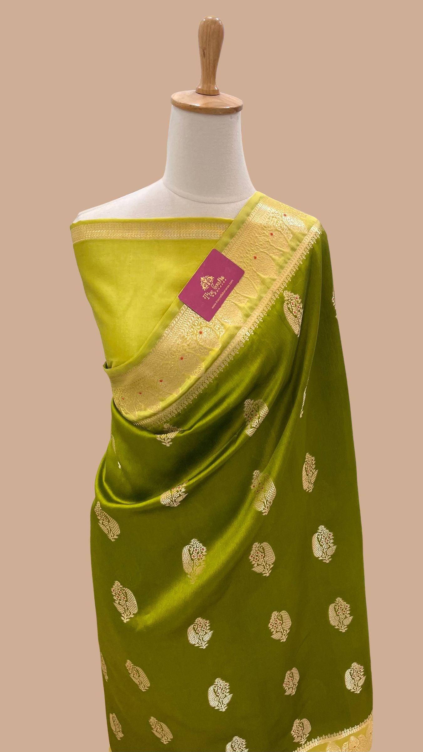 Pure Mango Silk Banarasi Saree