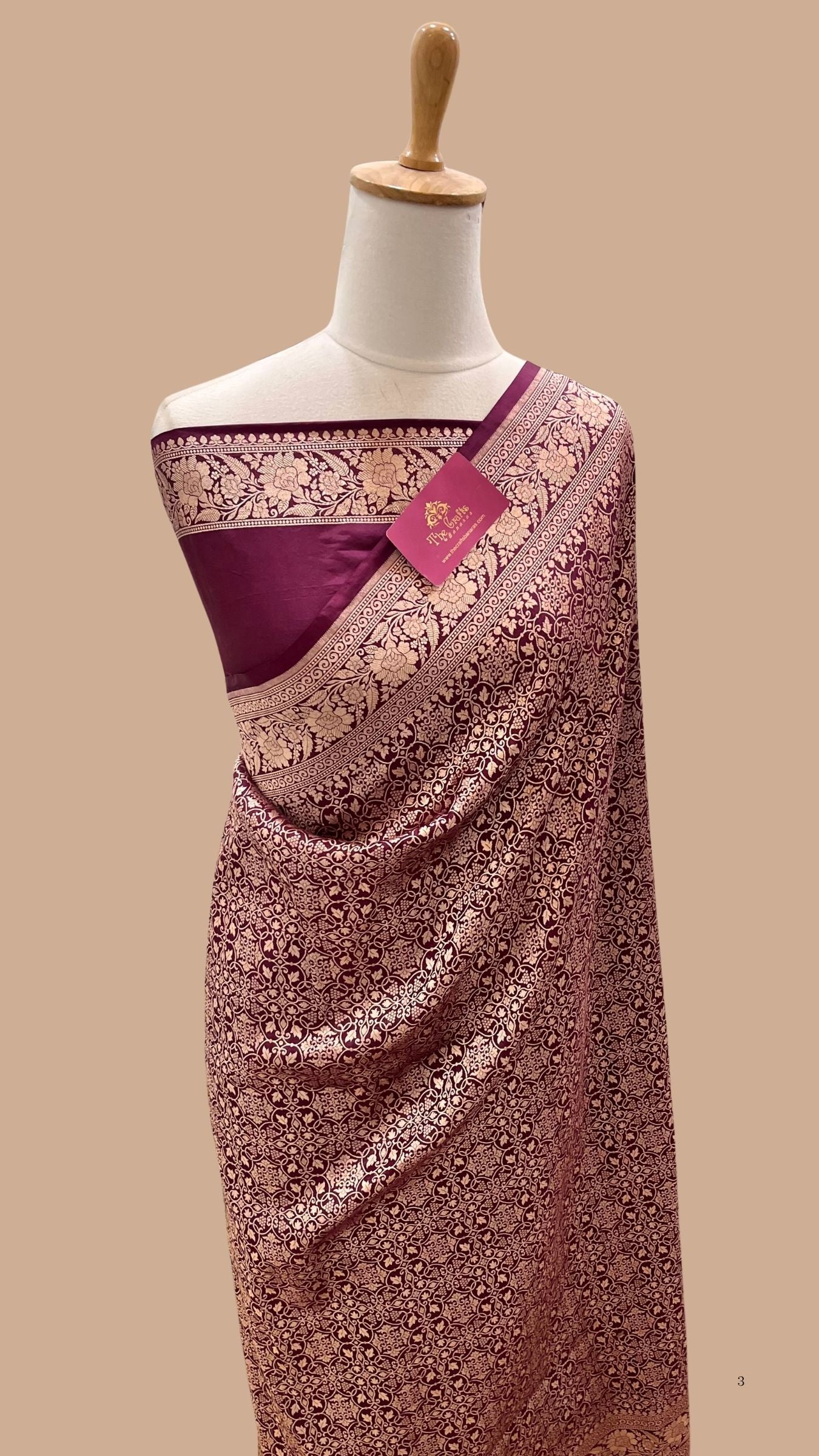 Pure Katan Silk Handloom Banarasi Saree - Tanchui Brocade