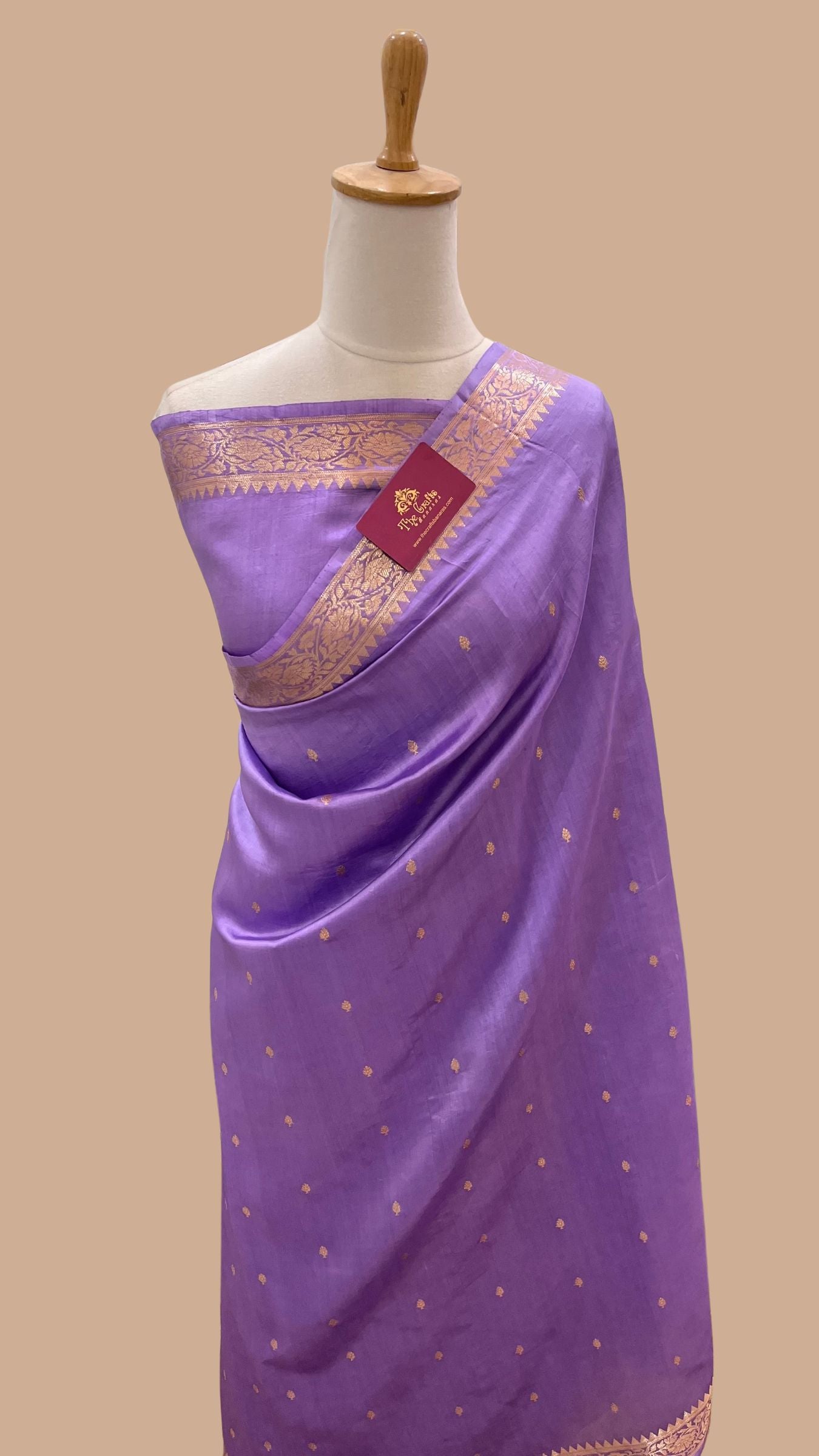 Pure  Mango Silk Handloom Banarasi Saree