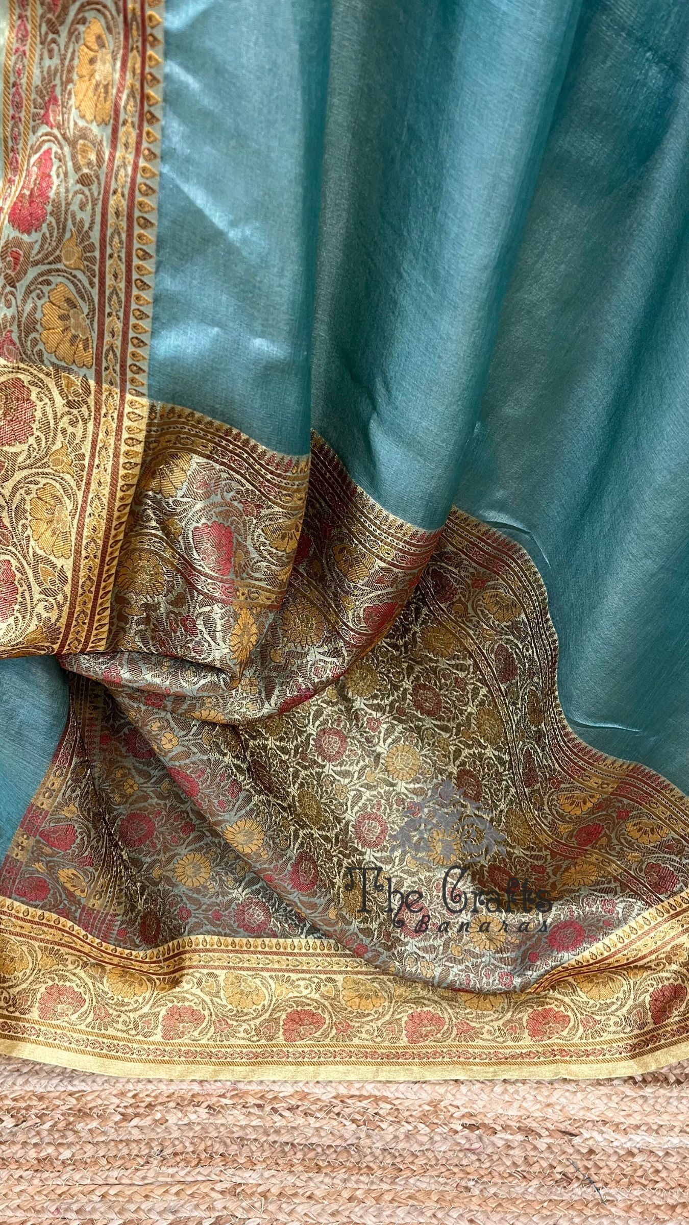 Pure Butter Crepe Banarasi Saree