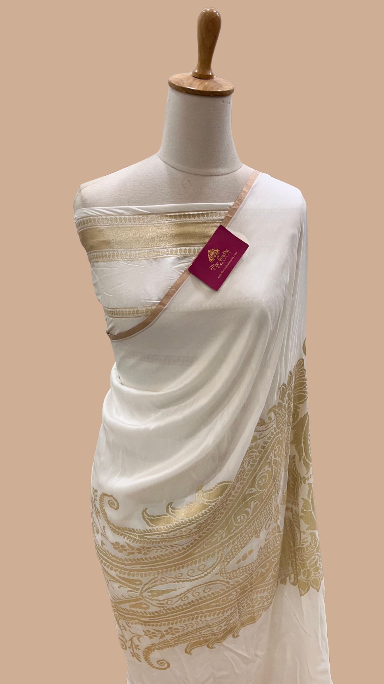 Pure Dupion Silk Handloom Banarasi Saree