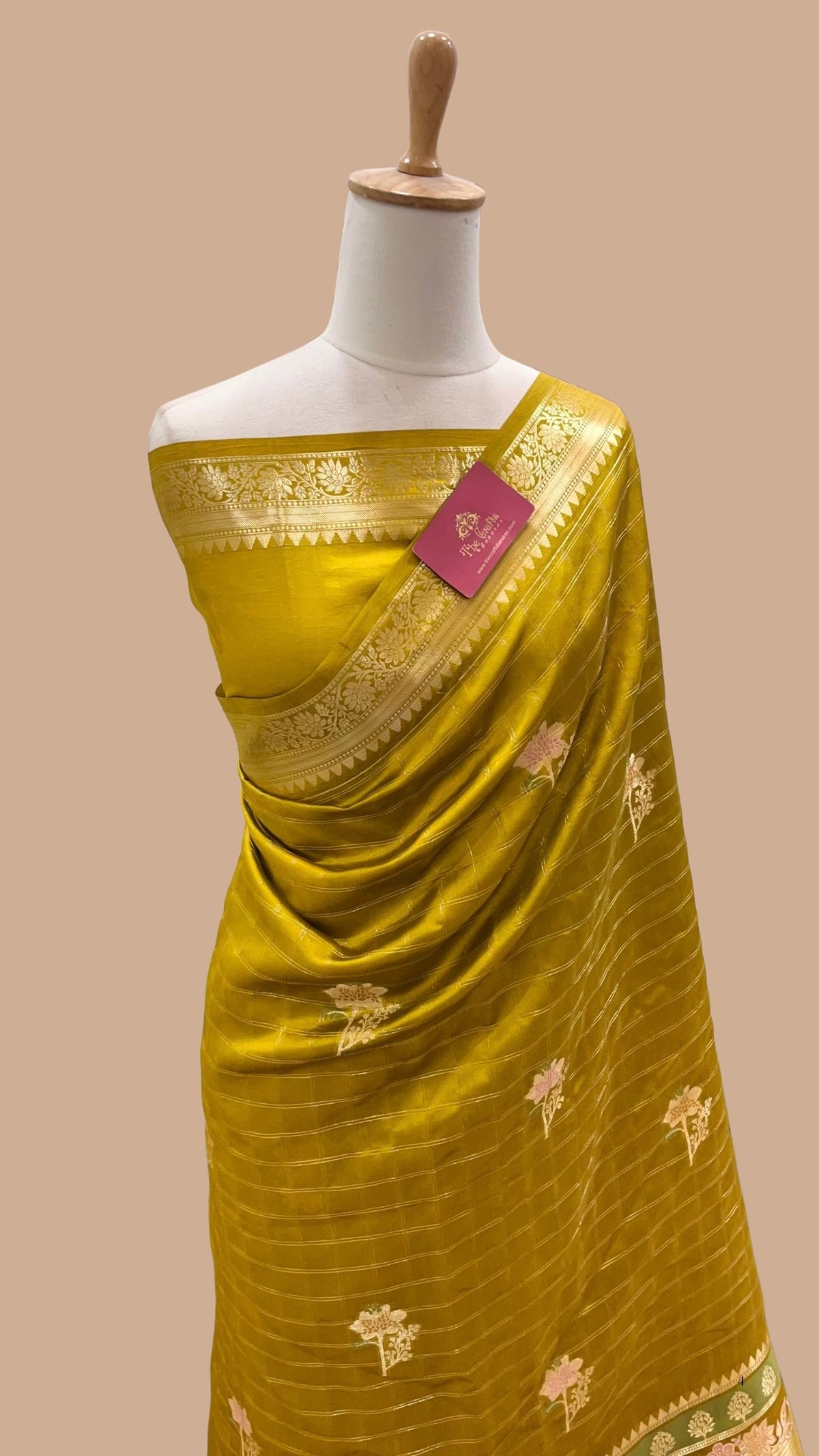 Pure Mango Silk Handloom Banarasi Saree