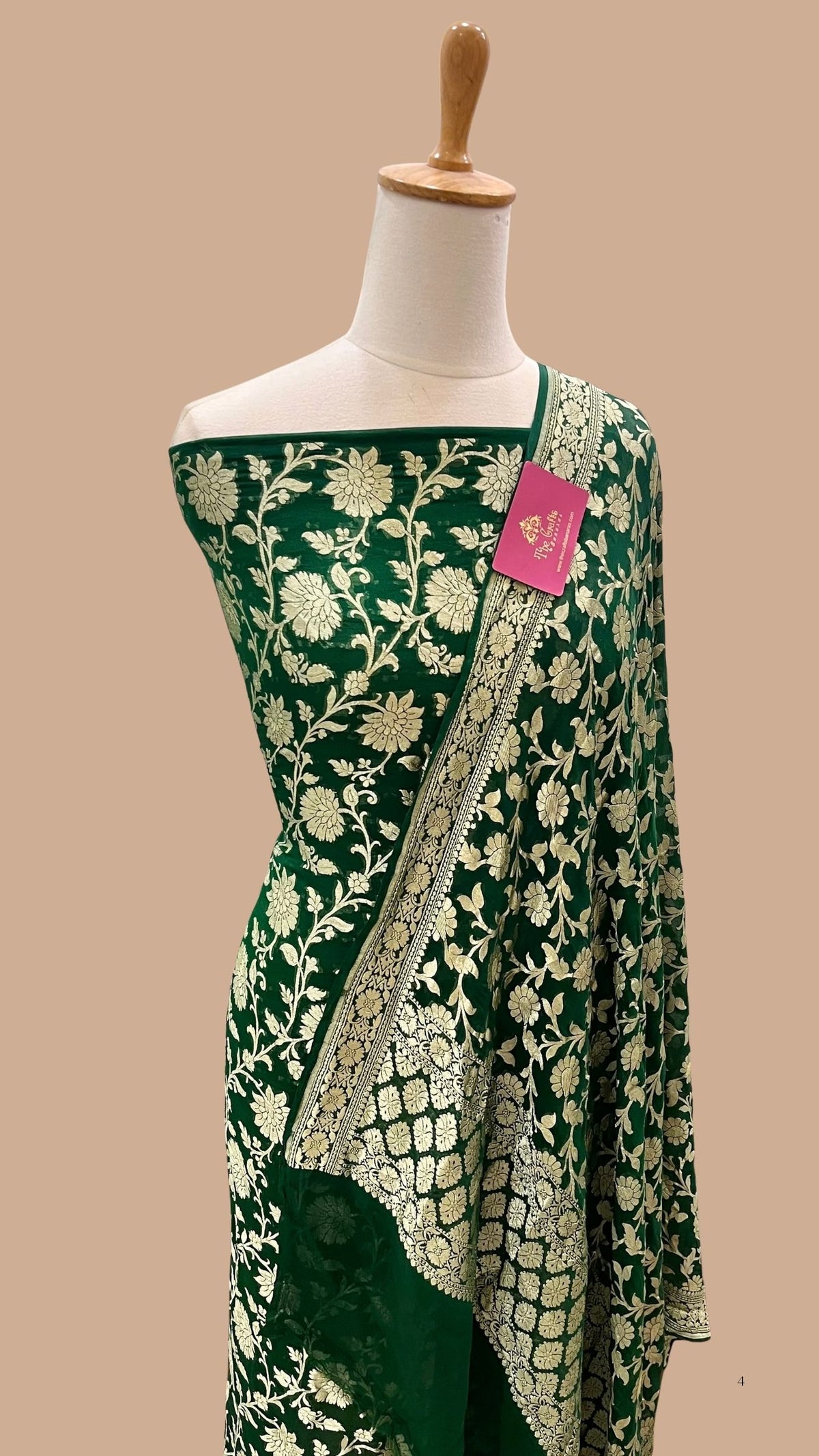 Banarasi Khaddi Georgette Dress Material