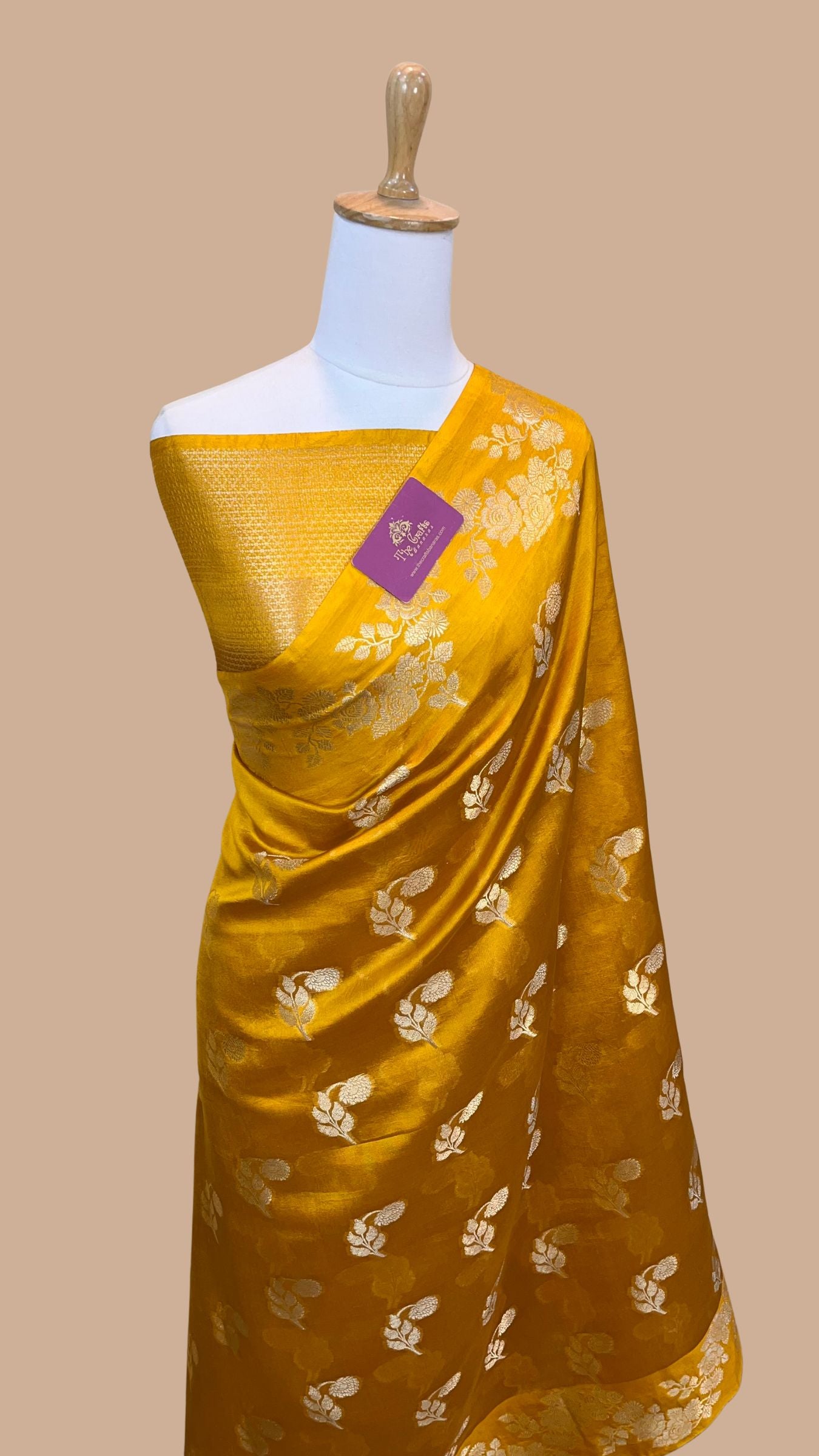 Pure Mango Silk Banarasi Saree
