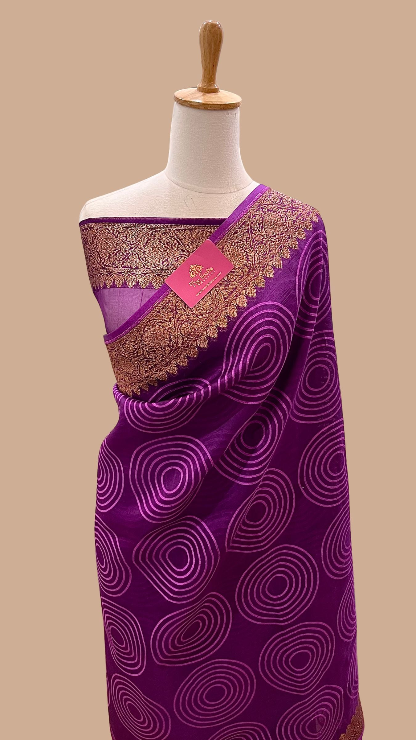 Pure Ektara Cotton Jamdani Banarasi Saree