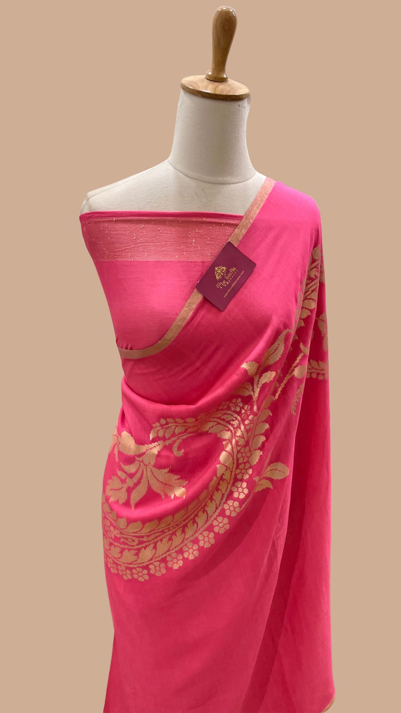 Pure Munga Silk Handloom Banarasi Saree