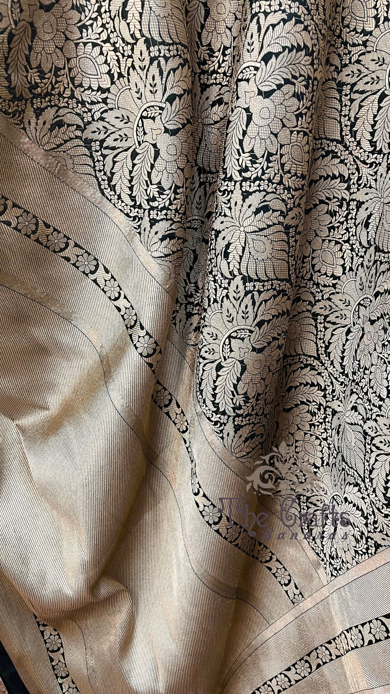 Pure Katan Silk Handloom Banarasi Saree - Tanchui Brocade