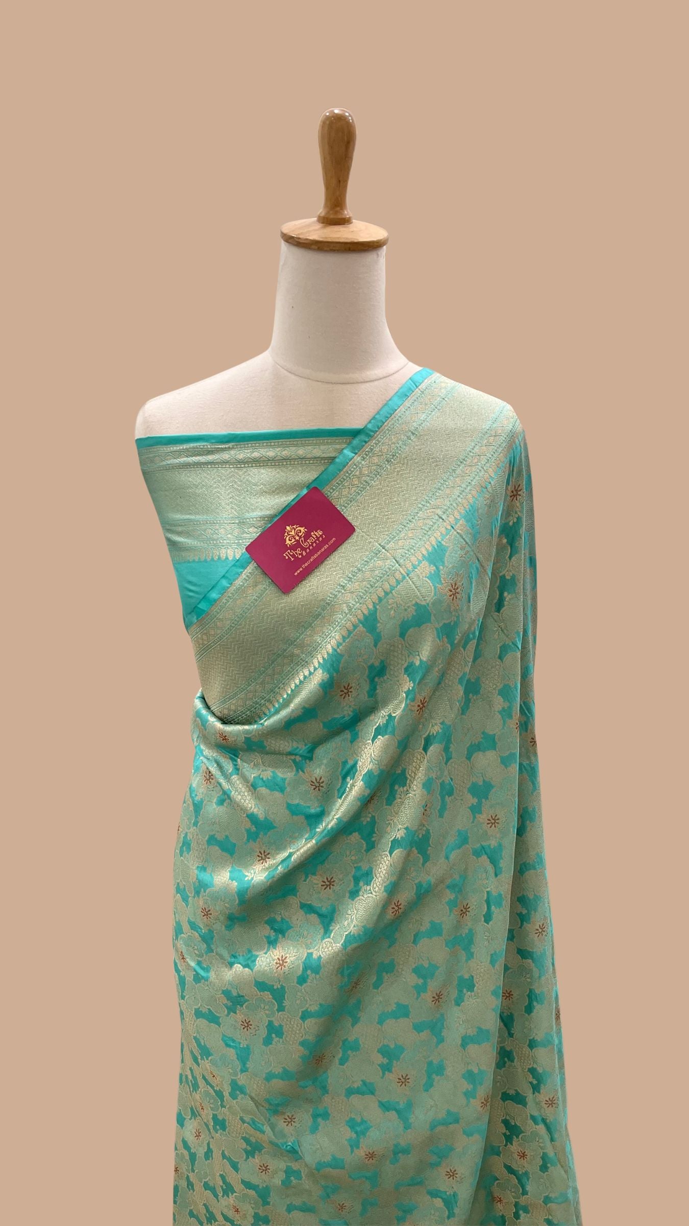 Pure Katan Silk Handloom Banarasi Saree - Tanchui Brocade Meena