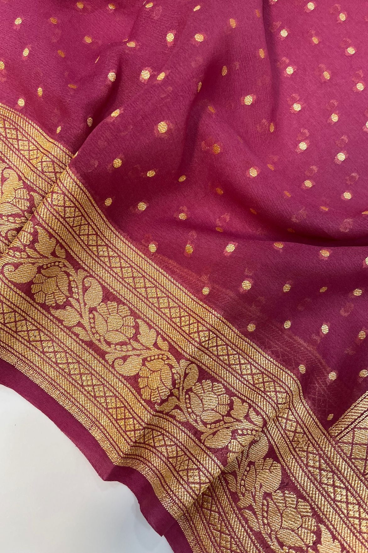Khaddi Georgette Banarasi Dress Material