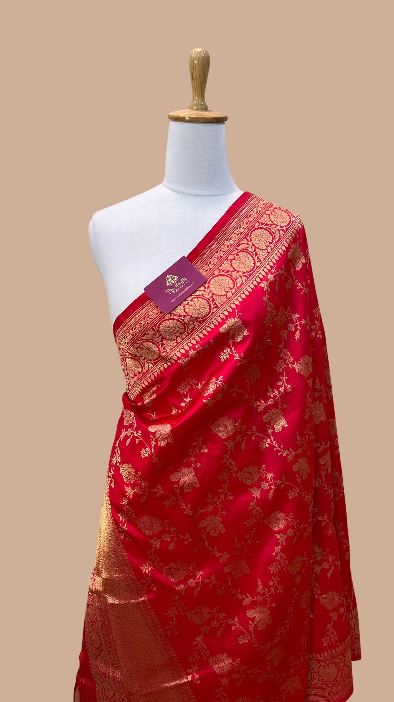 Pure Katan Silk Banarasi Handloom Dupatta