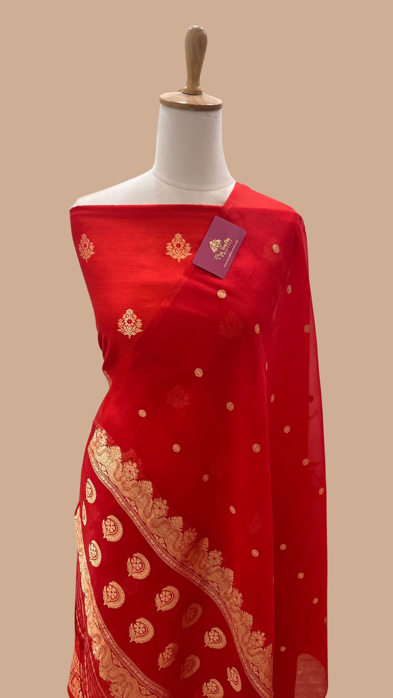 Pure Chiniya Silk Handloom Banarasi Dress Material - Meenakari