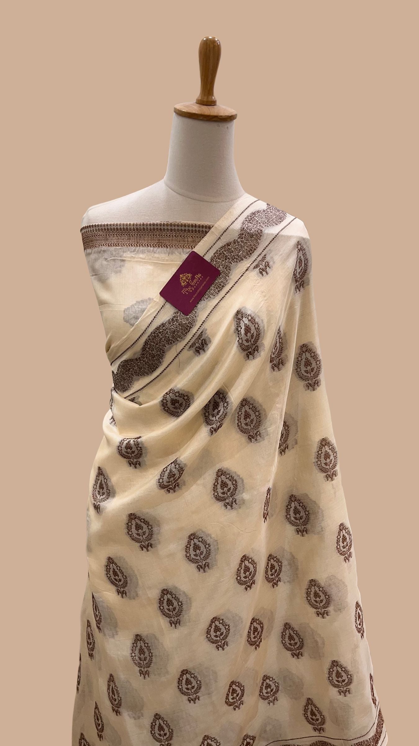 Pure Tussar Silk Banarasi Saree