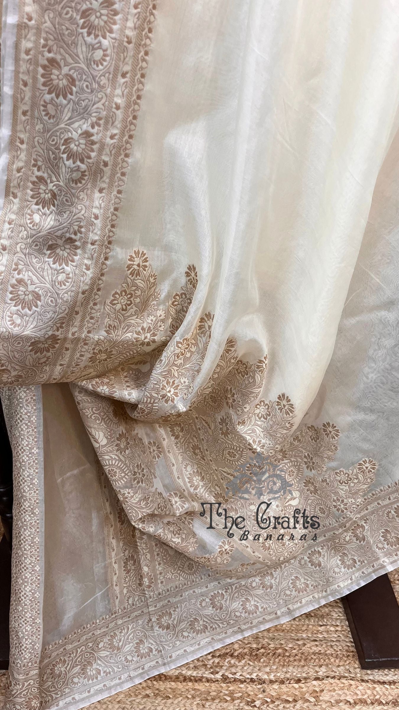 Pure Butter Crepe Banarasi Saree