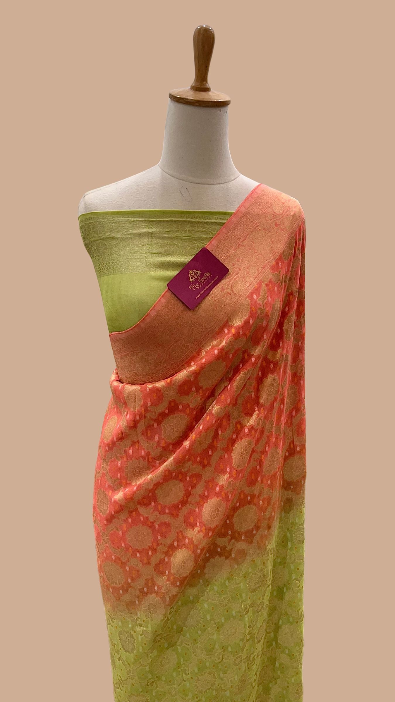 Pure Khaddi Viscose Banarasi Saree