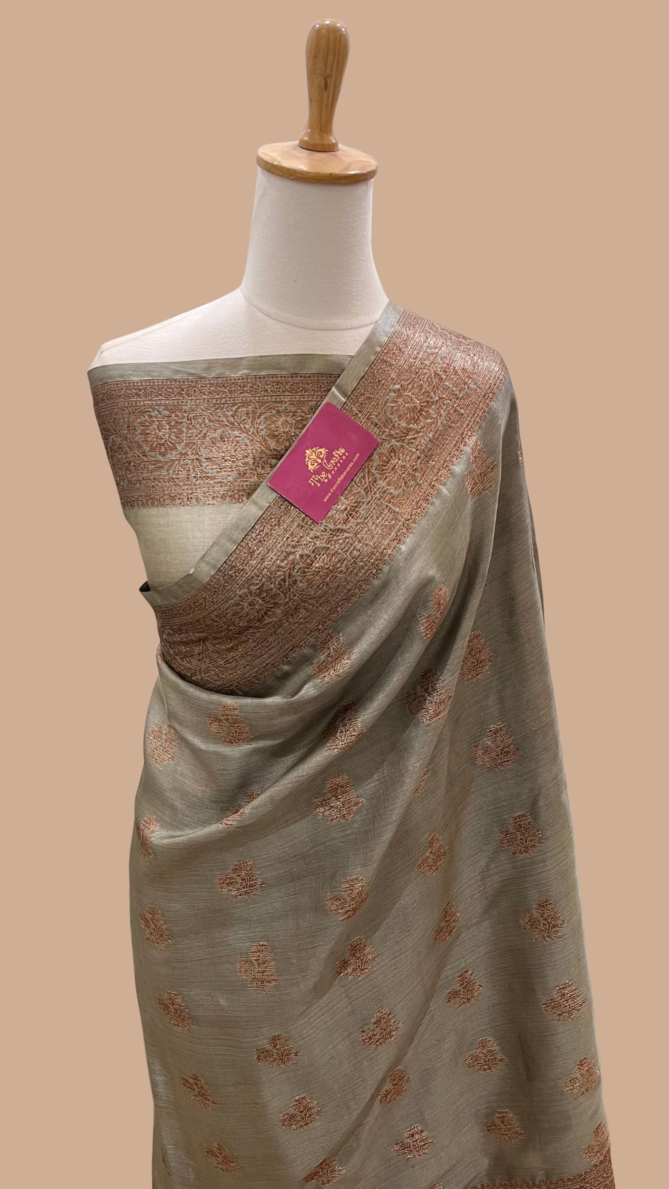 Pure Tussar Silk Banarasi Saree