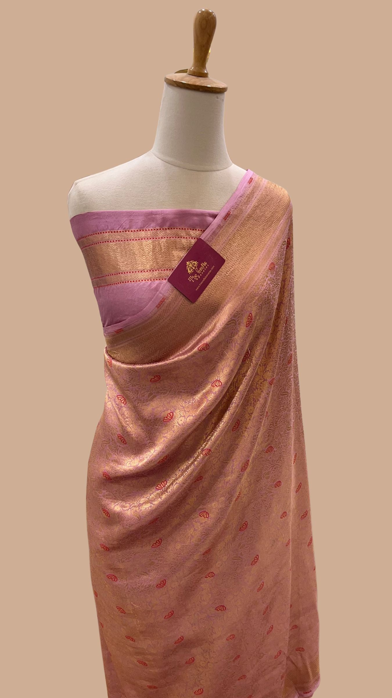 Pure Katan Silk Handloom Banarasi Saree - Tanchui Brocade Meena