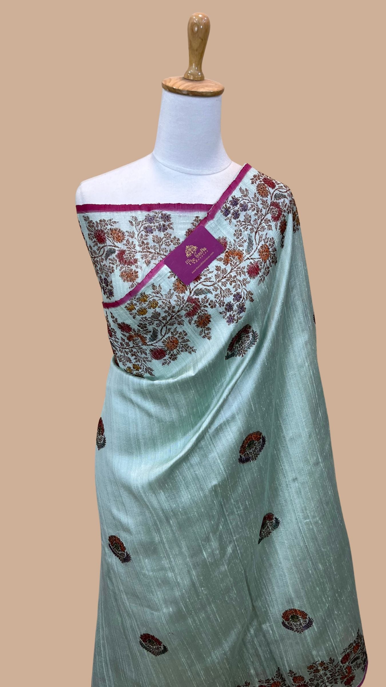 Pure Raw Silk Handloom Banarasi Saree
