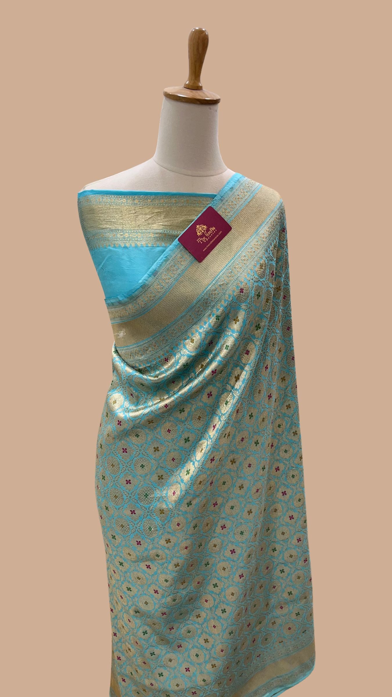 Pure Katan Silk Handloom Banarasi Saree - Tanchui Brocade Meena