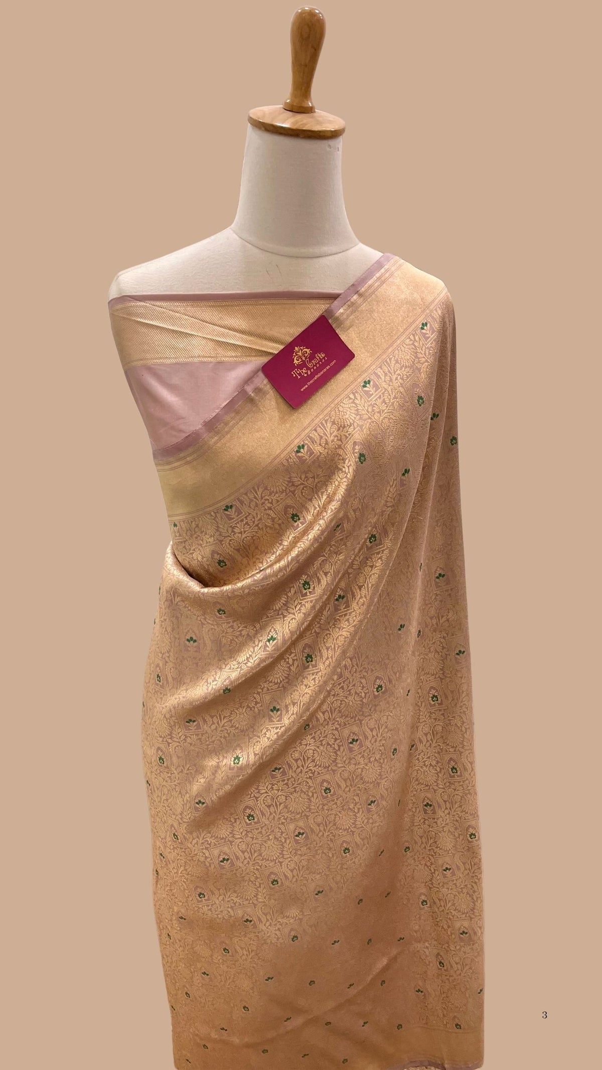 Pure Katan Silk Handloom Banarasi Saree - Tanchui Brocade Meena