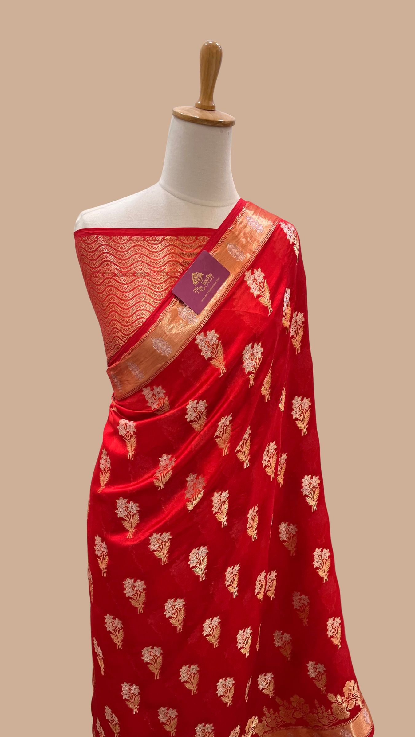 Pure Mango Silk Banarasi Saree