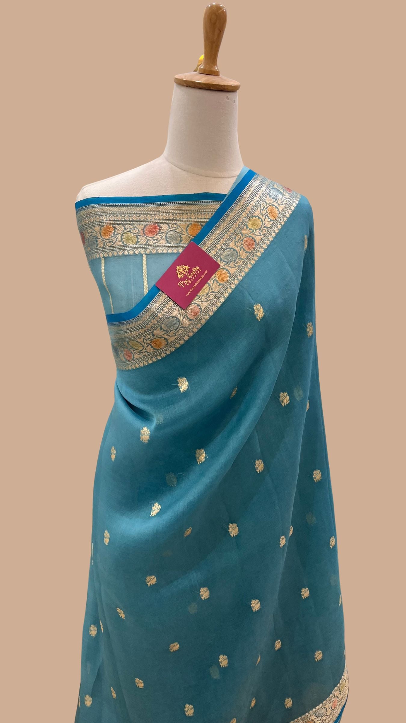 Pure Kora Silk Handloom Banarasi Saree