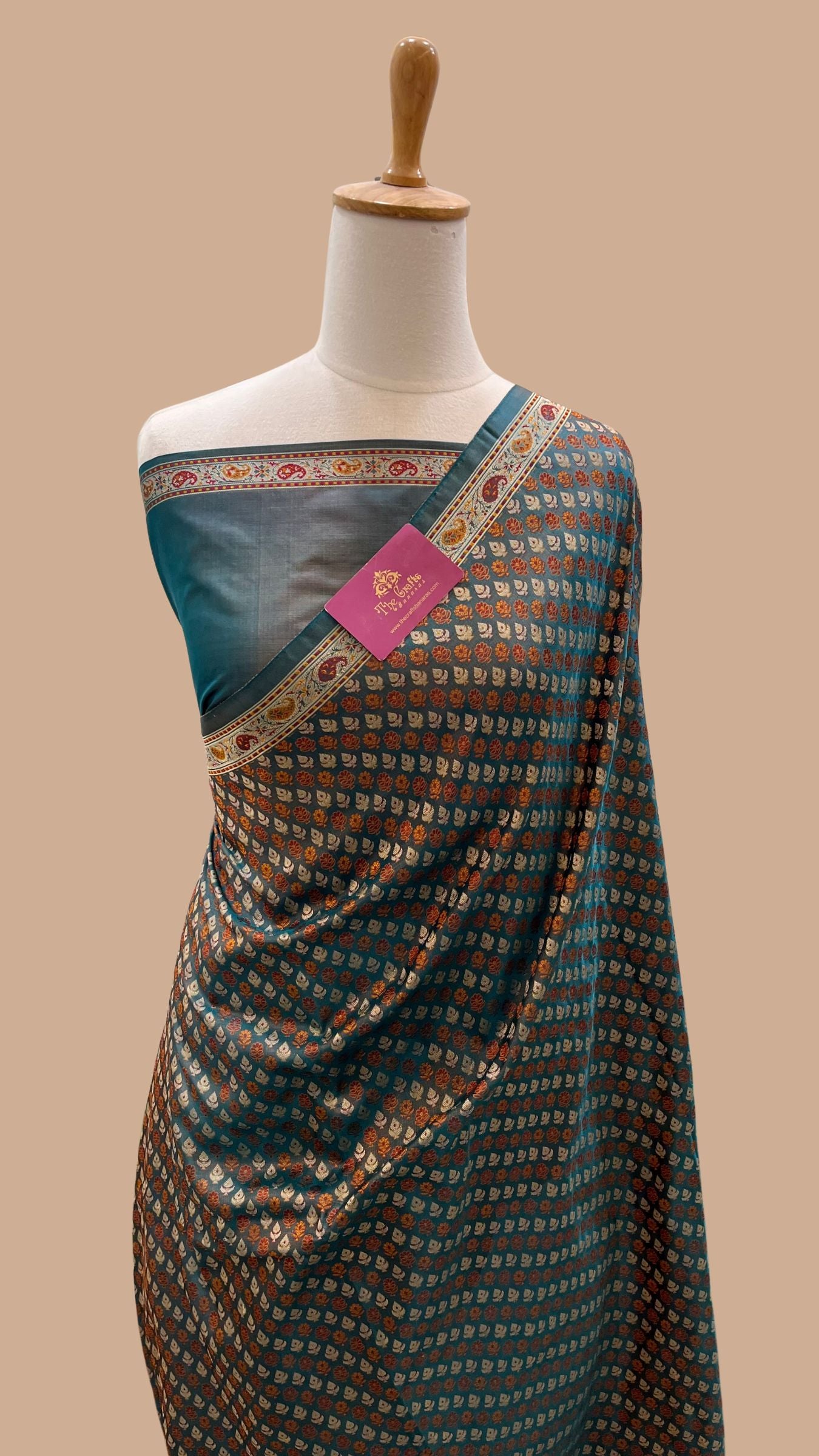 Pure Soft Katan Jamawar Silk Handloom Banarasi Saree