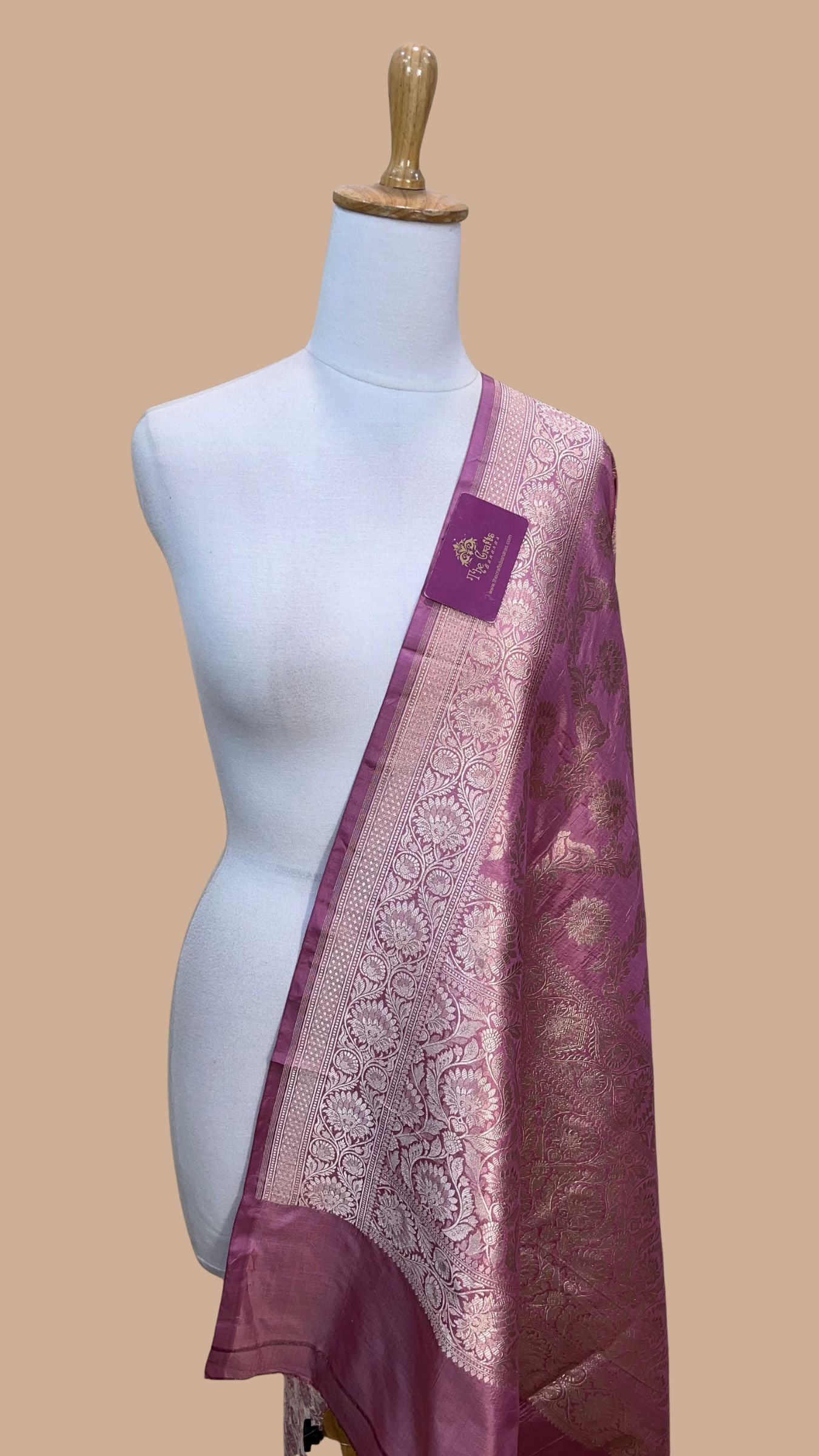 Pure Katan Silk Banarasi Handloom Dupatta