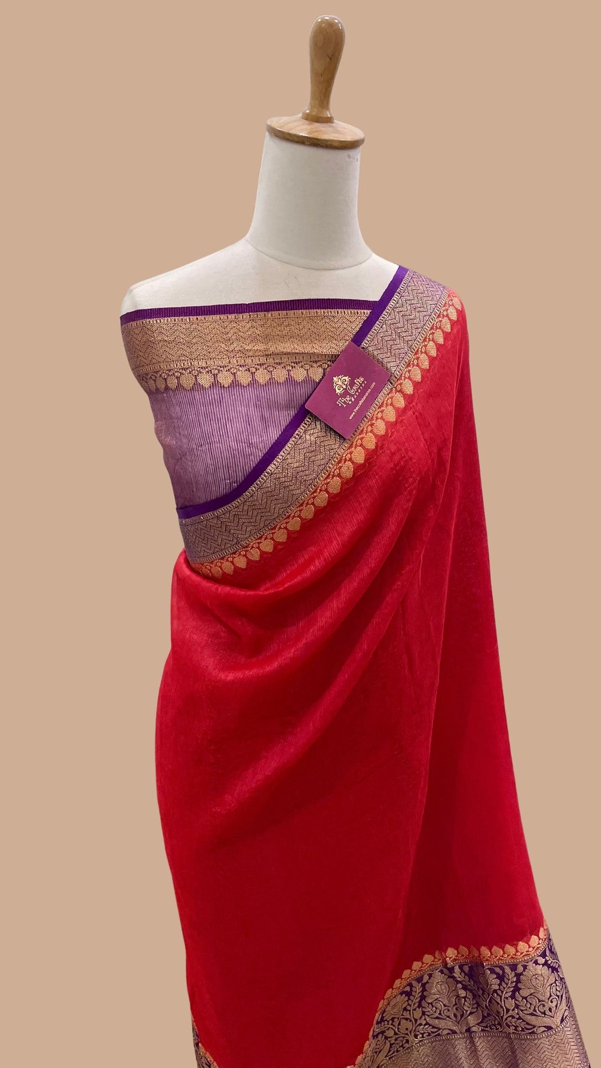 Pure Linen Banarasi Saree