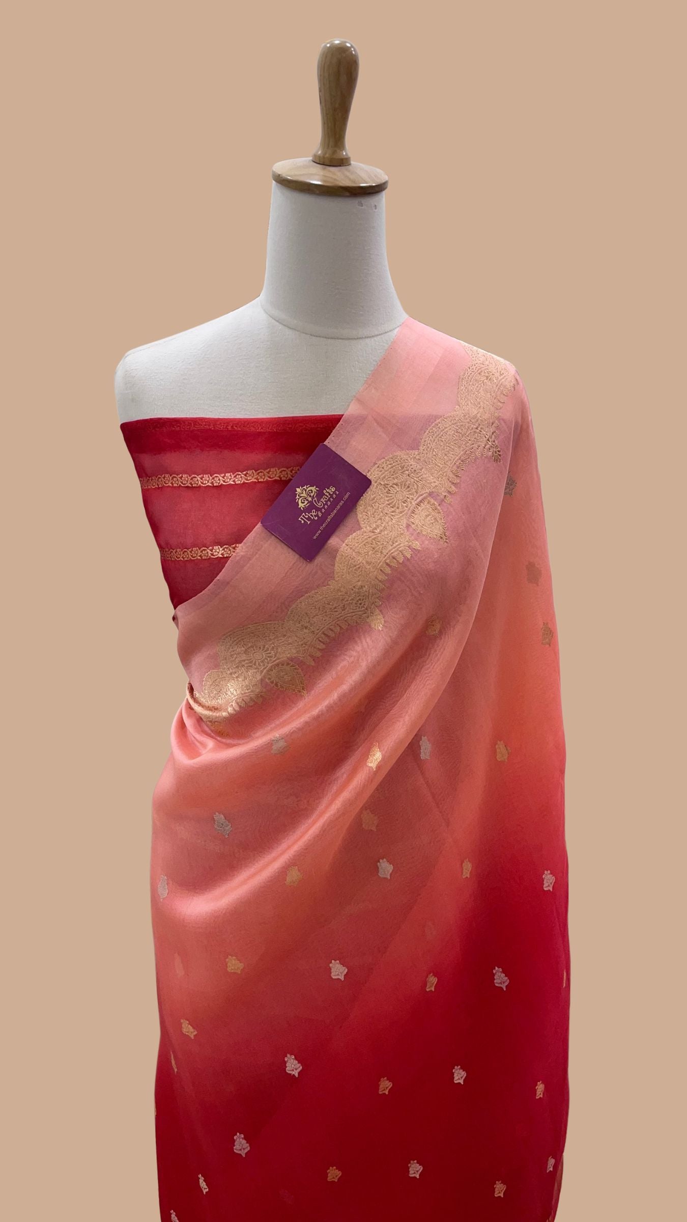 Pure Kora Silk Handloom Banarasi Saree
