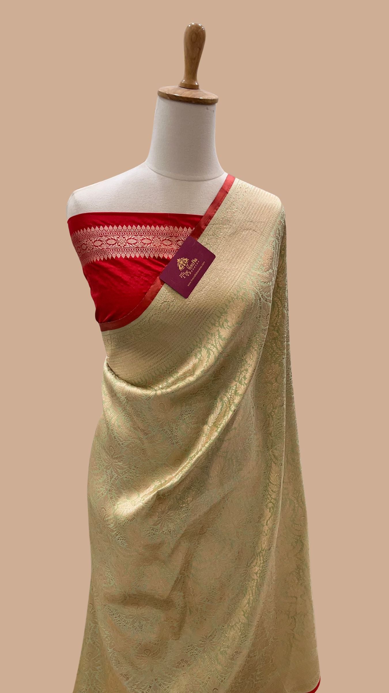 Pure Katan Silk Handloom Banarasi Saree - Tanchui Brocade