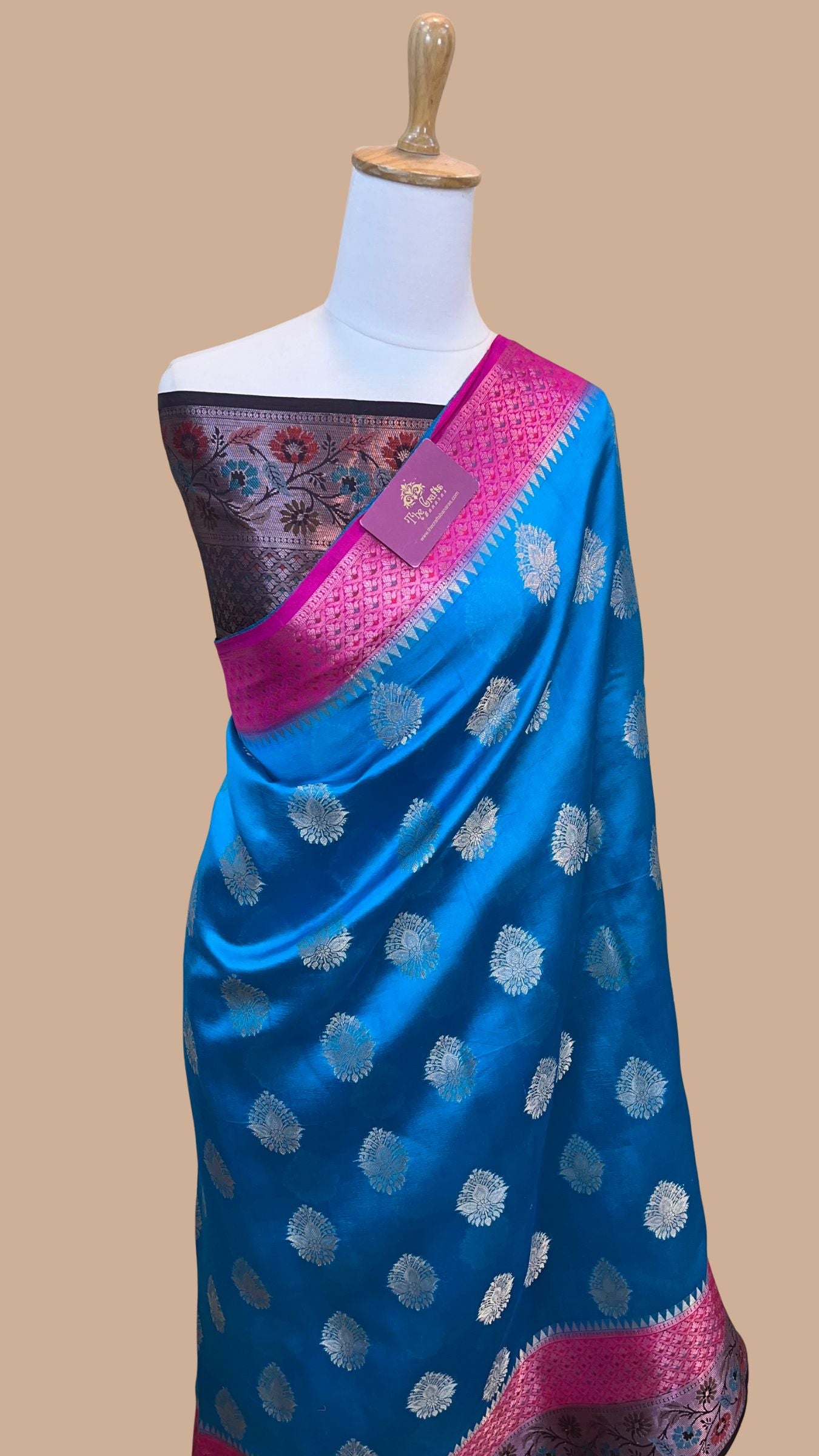 Pure Dupion Silk Banarasi Saree