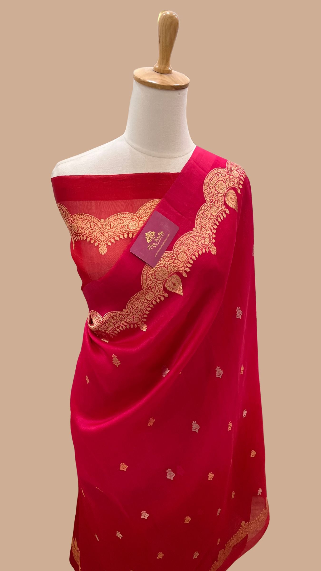 Pure Kora Silk Handloom Banarasi Saree