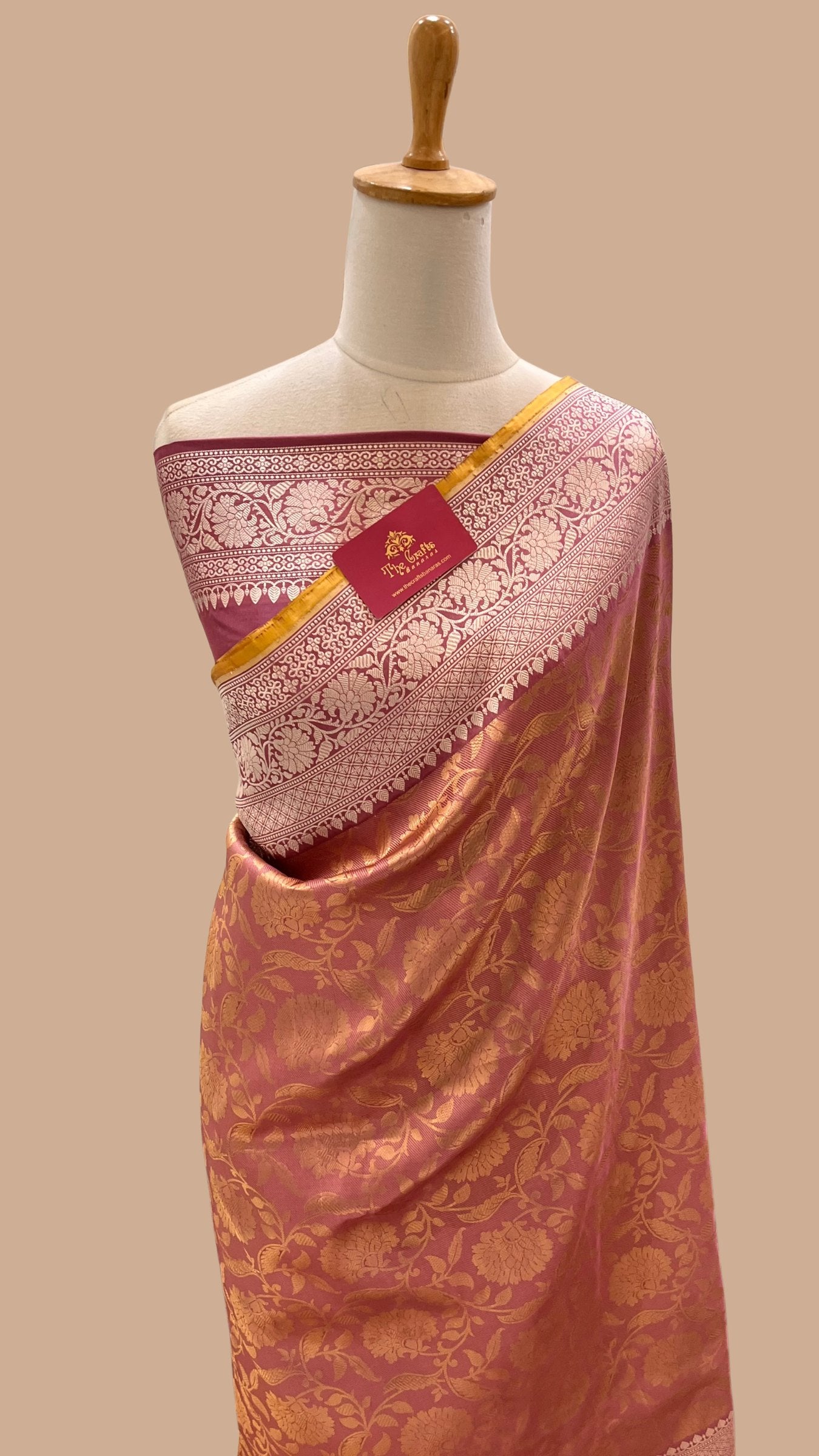Pure Katan Silk Handloom Banarasi Saree - Kadhua Tanchui Brocade
